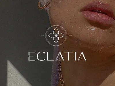 Eclatia beauty beauty logo brand design branding cosmetic logo cosmetics elegant female graphic design haircare healthy icon logo logo design makeup nature skin skin care skincare visual identity