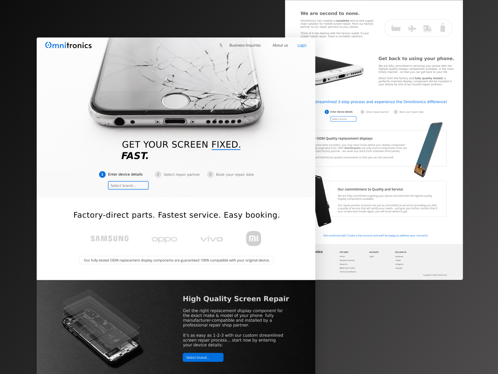 OMNITRONICS A Mobile Display Replacement Service by Ashiqur Rahman on