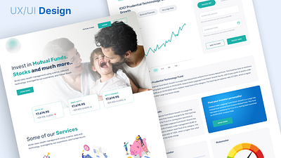 Mutual Funds Landing Page app design branding daily ui graphic design ui ux