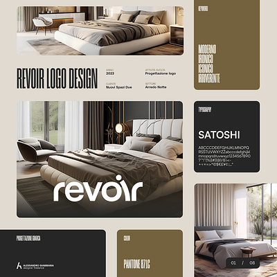 Revoir Logo Design adobe illustrator branding font graphic design illustrator logo logo design minimal typography vector