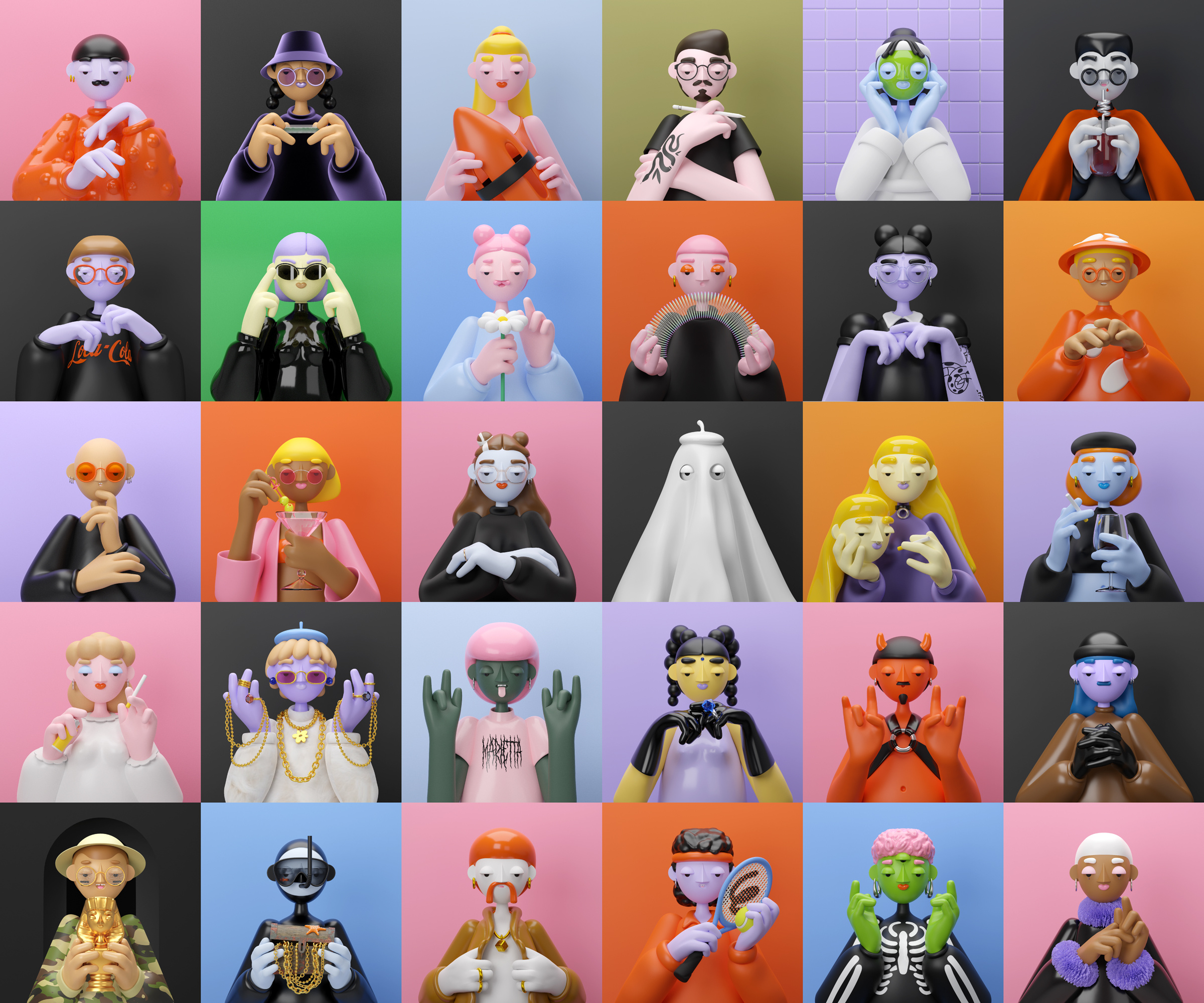 Possible identities 3d 3d art 3d artist 3d character 3d modeling blender blender 3d blender3dart characterdesign