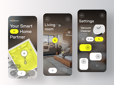 HomeSmart - Smart Home Solutions app automation connect control convenience design home integration iot living mobile security smart smarthome uxdesign