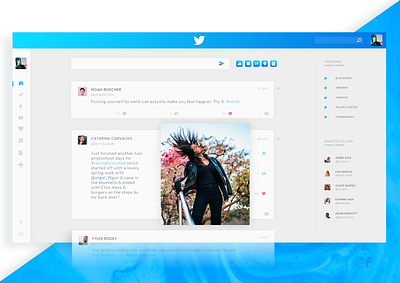 Twitter landing page ┊Re-design first ui graphic design twitter redesign ui