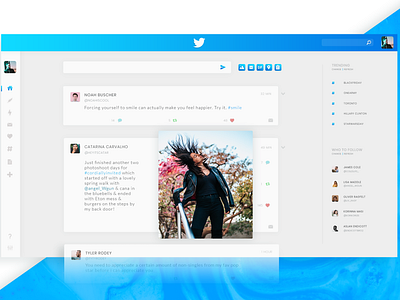 Twitter landing page ┊Re-design first ui graphic design twitter redesign ui