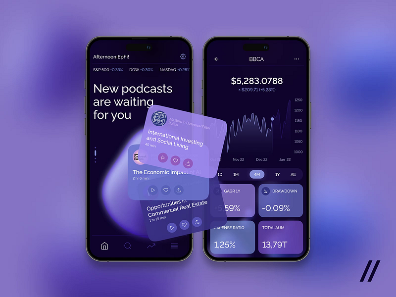 Investment Guide App (iOS, Android)