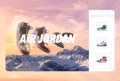 Nike x Air Jordan Landing Page (UX/UI Concept) agency branding design ui ux web design