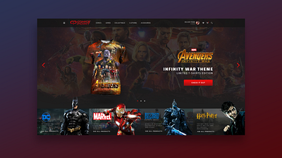 Comics Point Website ┊Re-design comic store comicspoint graphic design landing page ui ui training ux website design