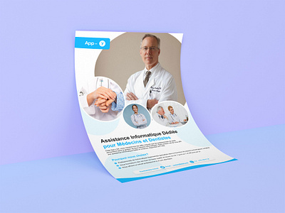 Brochure Design for Doctors a4 branding brochure design flat flyer graphic design illustrator ui vector