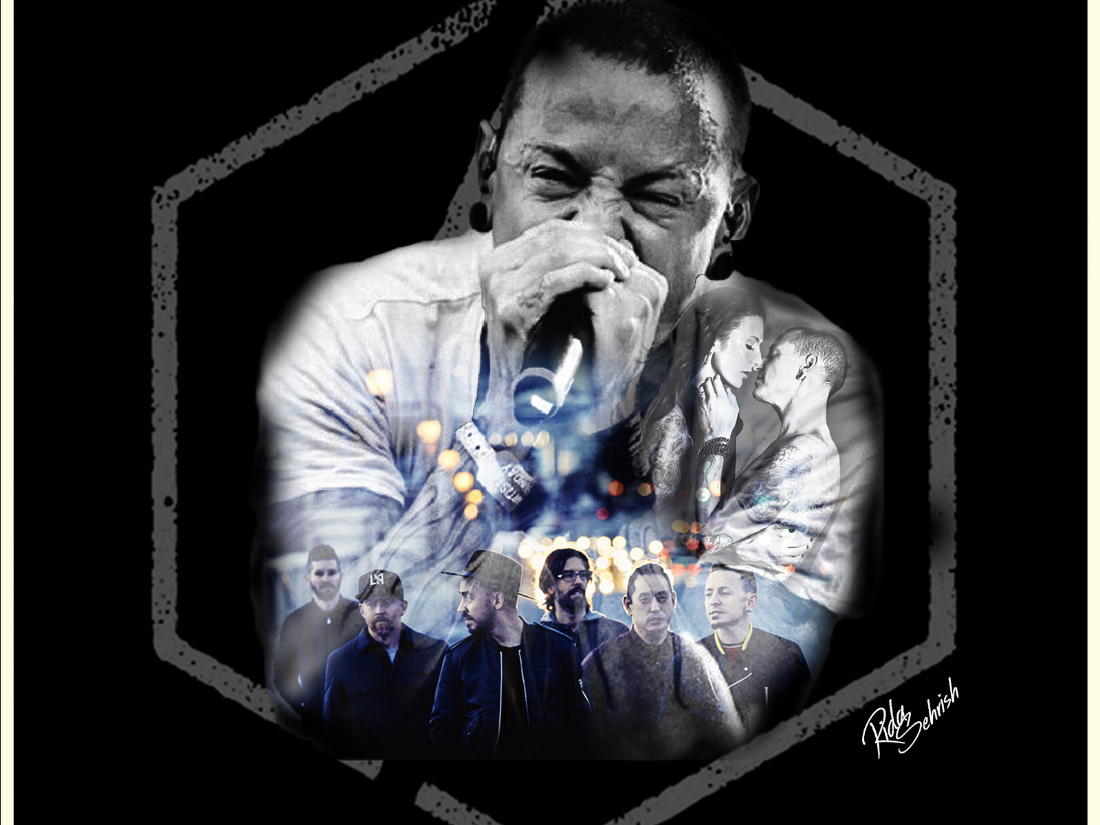Chester Bennington by Rida Sehrish on Dribbble
