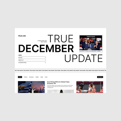 TRUE LINE News app branding design figma graphic design ui ux