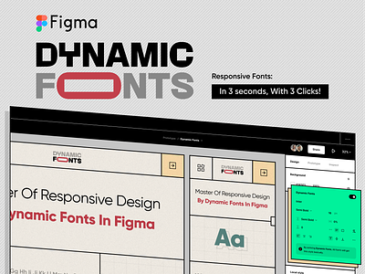 Dynamic Fonts in Figma animation concept dashboard dynamic figma font idea interaction motion notion panel product responsive ui design