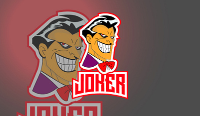 Joker Mascot Logo app branding graphic design illustration logo ux vector