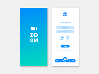 Zoom - Redesign Concept minimalist redesign ui zoom
