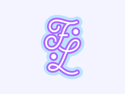 FL🍬 blog branding concept creative design graphic design icon identity letter letter f letter l logo logotype mark minimal modern monogram script symbol vector