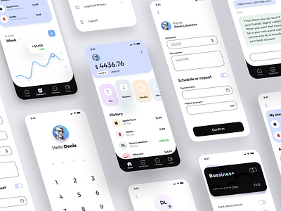 Banking app app design banking ui uiux design ux