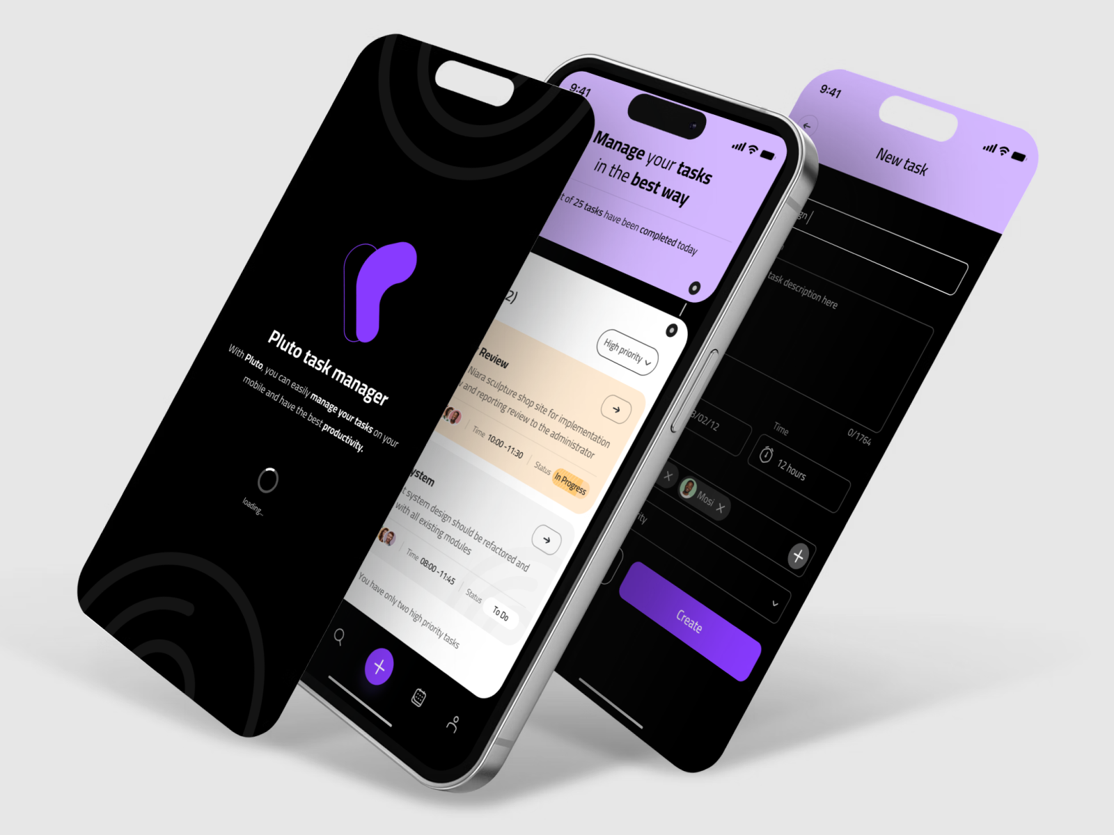 Task manager concept app clean daily ui design designer interface management minimal mobile mobile ui product productivity task task management typography ui ux worklist