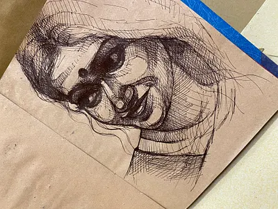 Pen Sketch Portrait artist artwork design illustration logo portrait portrait art sketch sketchbook