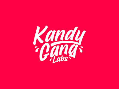 Kandy Gang Labs branding candy design illustration letter lettering logo vector