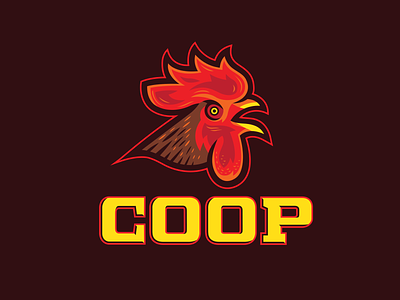 Coop Baseball apparel baseball branding design graphic design hat illustration illustrator logo rooster sports logo uniform design