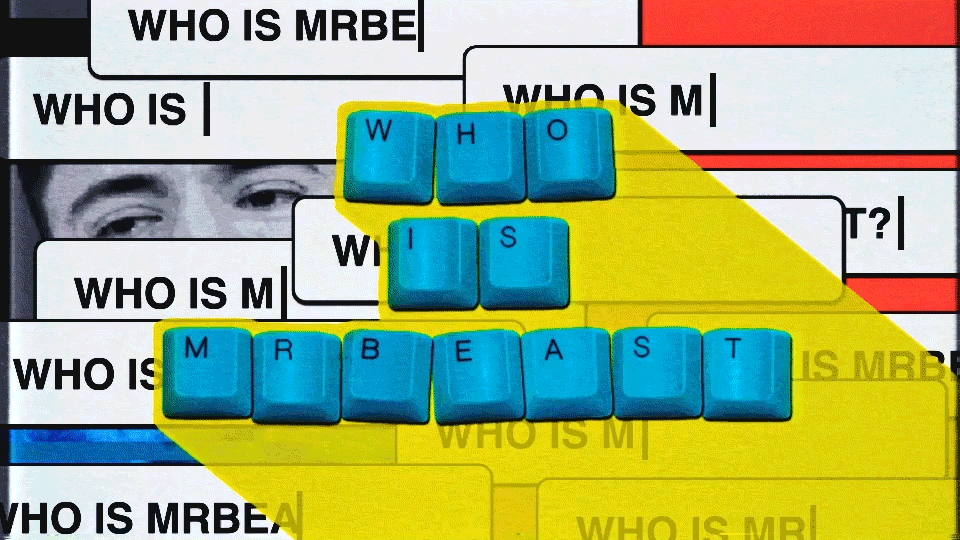 Yahoo! - "Who is MrBeast?" animation collage design gif motion retro vintage