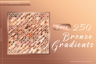 250 Bronze Photoshop Gradients – Free Download ui white