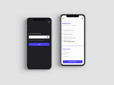 Delivery Tracking App app app design clean ecommerce flat graphic design inferface mobile app shop simple tracking app ui