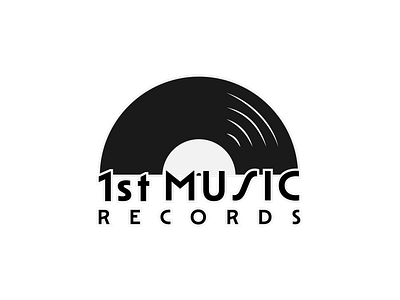 Record Company Logo - Day 36/50 1st music logo branding dailylogochallenge dailylogochallenge day36 design dlc first music logo graphic design illustration illustrator lean records logo record company logo spiin vector