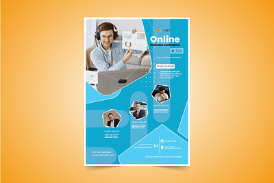 Flyer design For Online Shop branding business flyer design flyer graphic design illustration marketing online shop unique vector