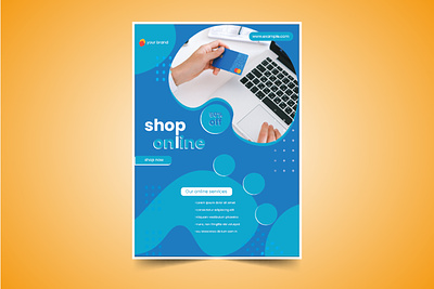 online shop business flyer design multipurpose