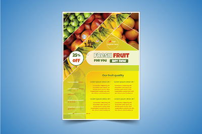 Fresh Fruit business Flyer design price