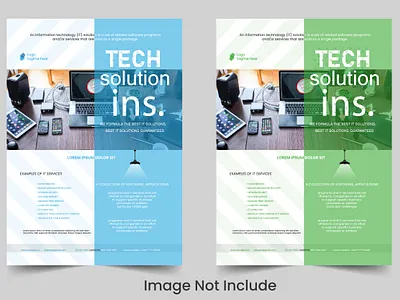 Corporate tech Flyer design design