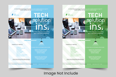 Corporate tech Flyer design design