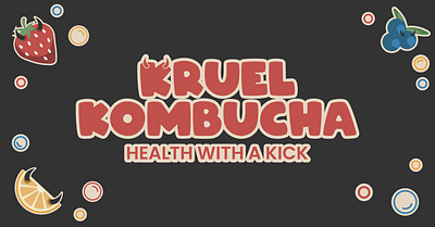 Kruel Kombucha - brand design branding graphic design logo