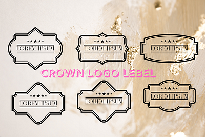 Crown Logo Label crown logo crown logo label logo