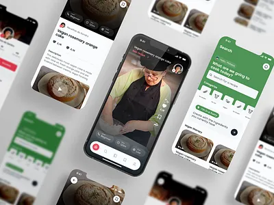 Social Network Share Recipes | Receitah by Anna animation motion graphics ui
