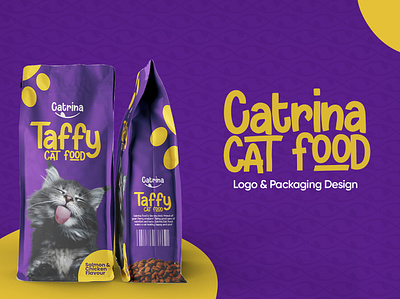 Catrina Pet Food Logo Design & Packaging branding cat food design cat food logo cat food packaging cat food packing graphic design logo packaging design pet food pet food design pet food logo pet food packaging