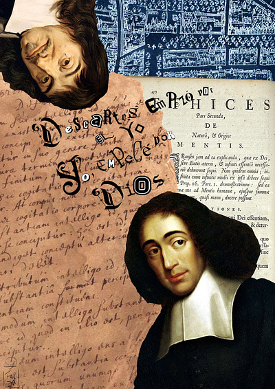 Descartes & Spinoza collage digitalcollage modernphilosophy philosophy photoshopcs6