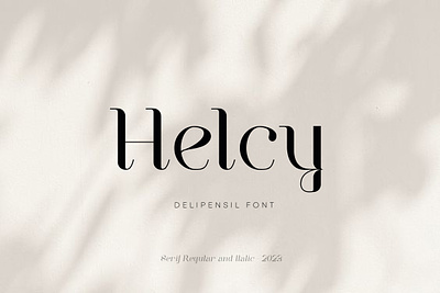 Helcy - Simple Serif Font elegant font fonts lettering serif shadow simple text typeface typography