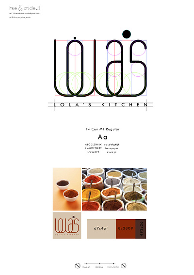 Logo Design - Lola's Kitchen arabic logo branding geometric logo graphic design identity design logo logodesign minimal logo modern logo