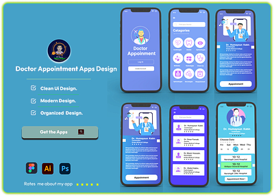 Doctor Appointment App Design app apps design figma