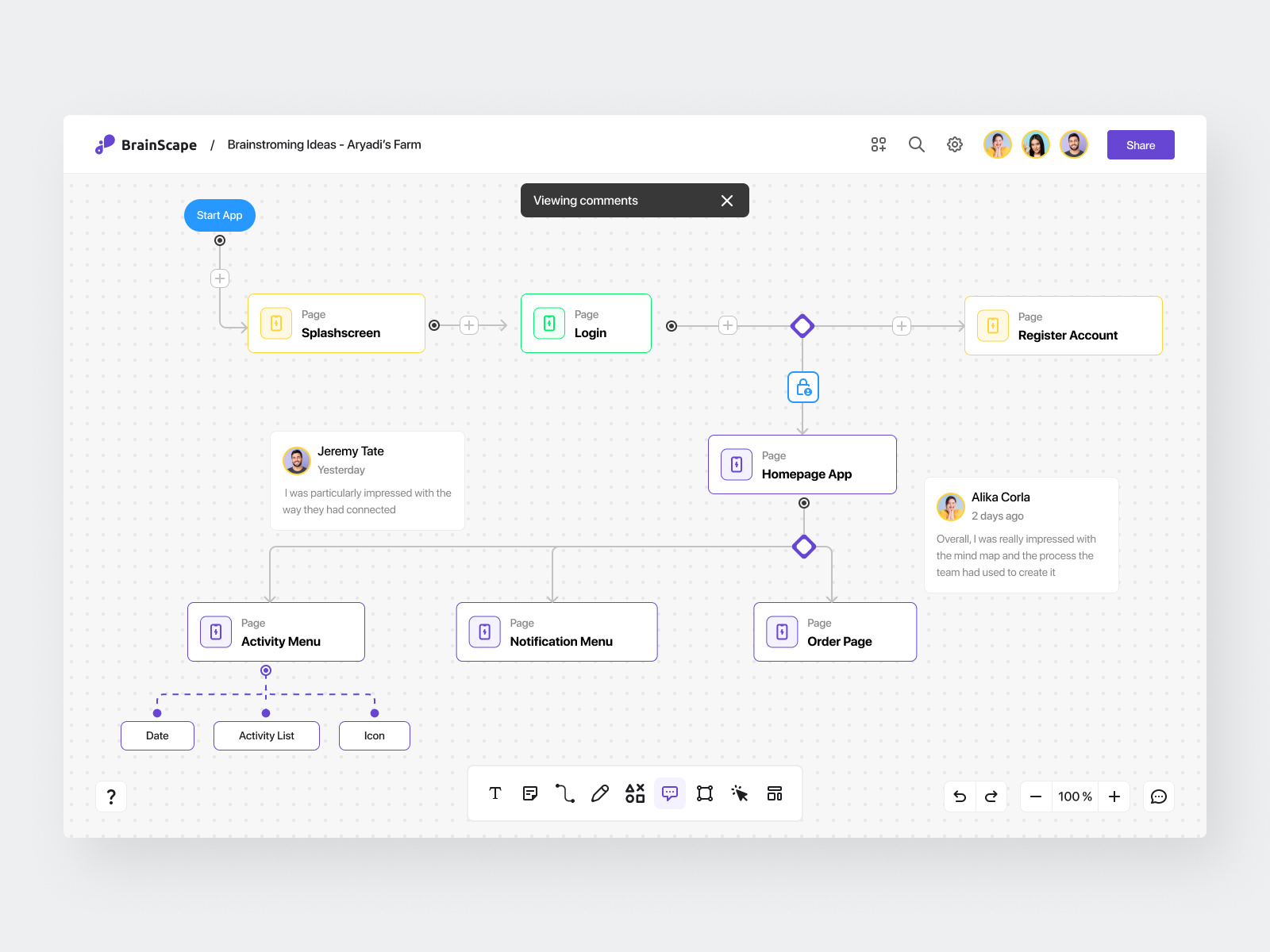 BrainScape - Online Board Collaboration by Razaan Shah for Elux Space ...