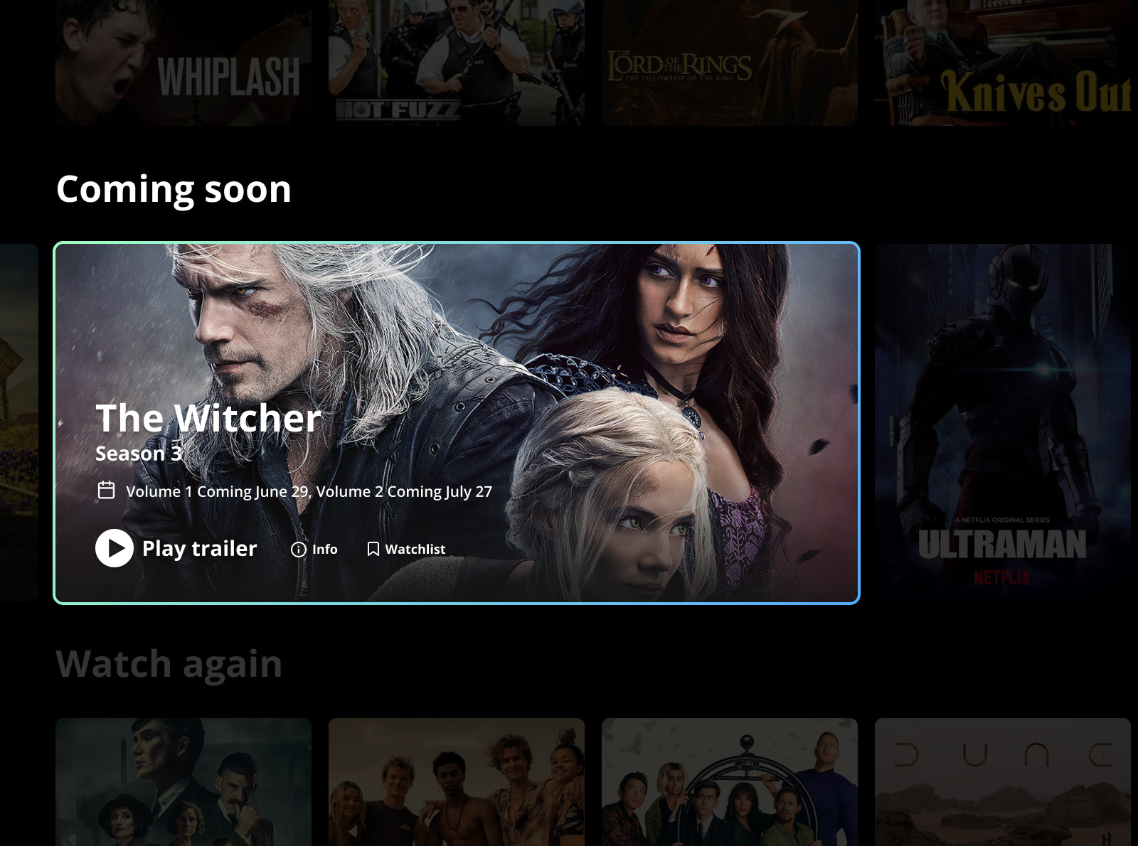 Coming soon - #048 of the DailyUI Challenge. 048 coming soon netflix tv tv app ui video steaming