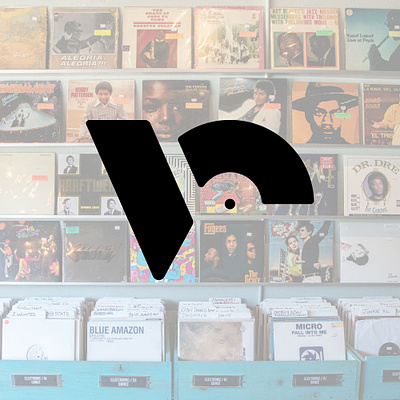 Vinyl Crate Logo Option 3 logo logo design logodesign record logo vector vinyl vinyl logo