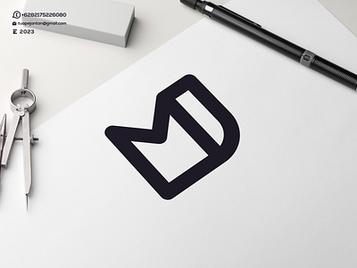 Monogram MD Logo Design art awesome branding design design logo icon illustration letter lettering logo logos minimal monogram ui vector