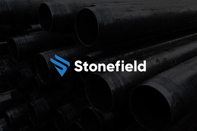 Stonefield Logo branding drill drill bit drilling graphic design logo stonefield vector
