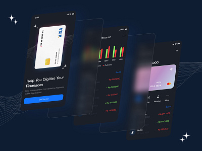 Nuqud - Bank app design app application bank branding clean dark design elegant figma graphic design illustration inpiration minimalist product design ui uidesign uitrend userinterface ux uxdesign