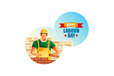 Bricklayer Happy Labour Day contractor