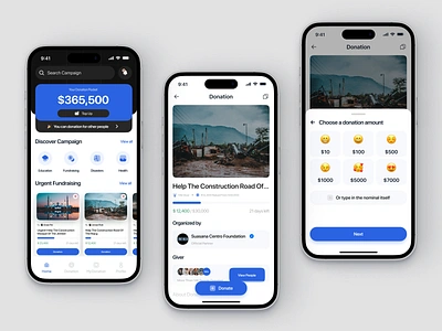 Giveee - Crowdfunding App app app design apps crowd crowfunding design endangered funding fundraising ios ios app mobile mobile app mobile design mobile funding ui ux