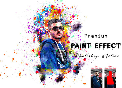 Premium Paint Effect Photoshop Action art brushes