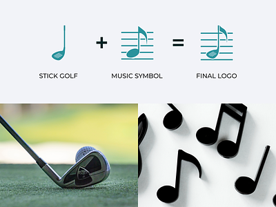 Golf and Music Logo brand branding color design golf golf logo graphic design illustration logo logo designer music music logo prio hans soundtrack logo typography ui ux vector